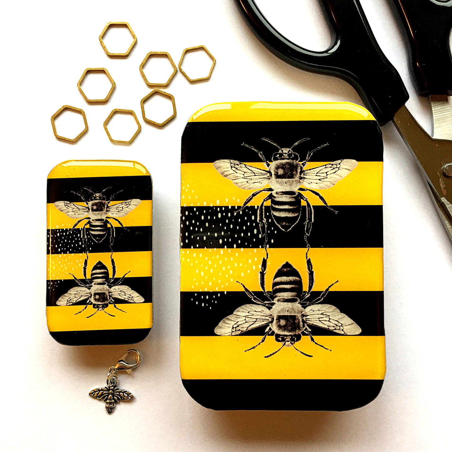 Firefly Notes - Bee Tin, Bee Notions Tin - Agricola Street Books