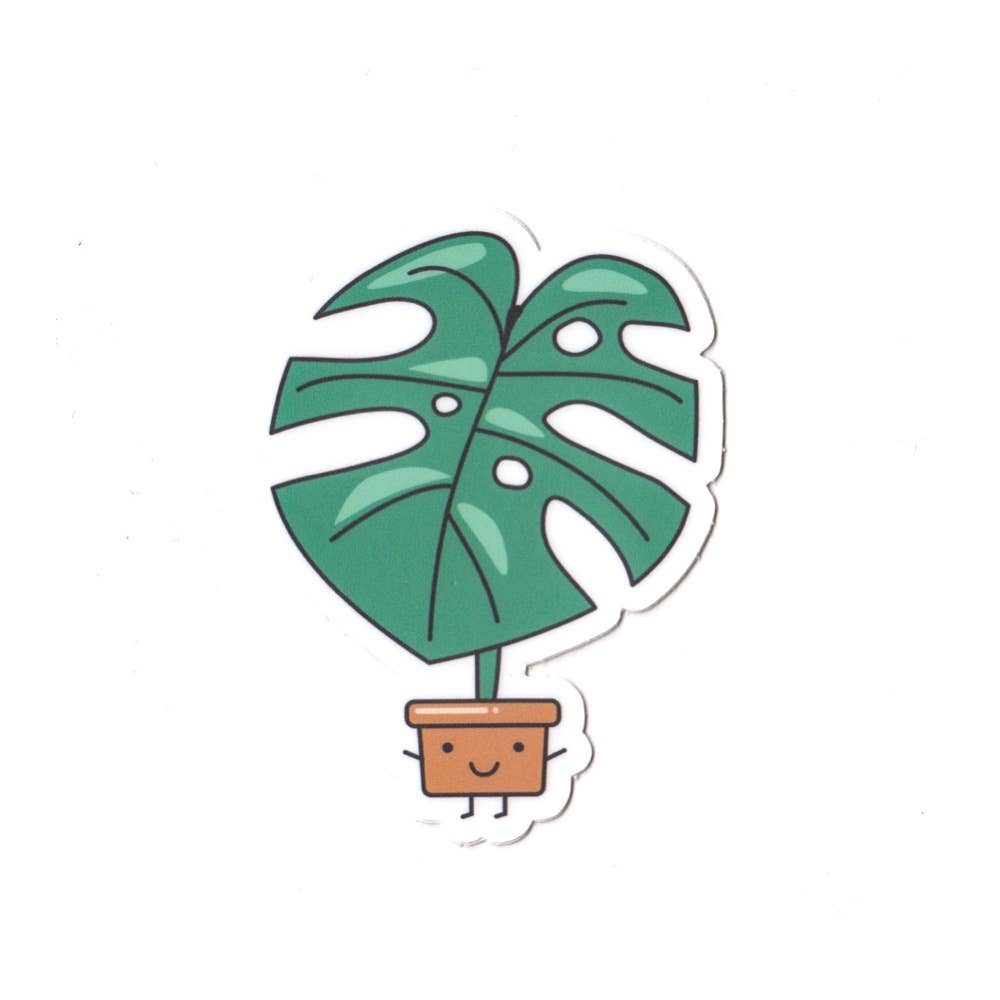 Home by Faith - Monstera Vinyl Sticker