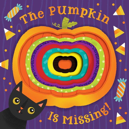 The Pumpkin Is Missing! Board Book with Die-Cut Reveals - Agricola Street Books