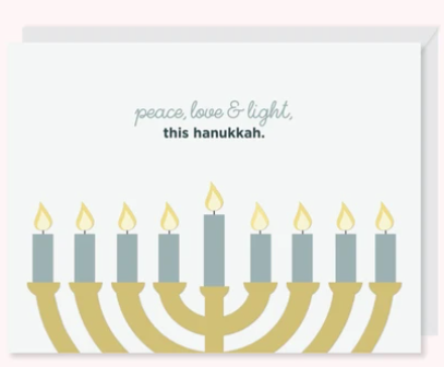 Peace, Love & Light This Hanukkah
