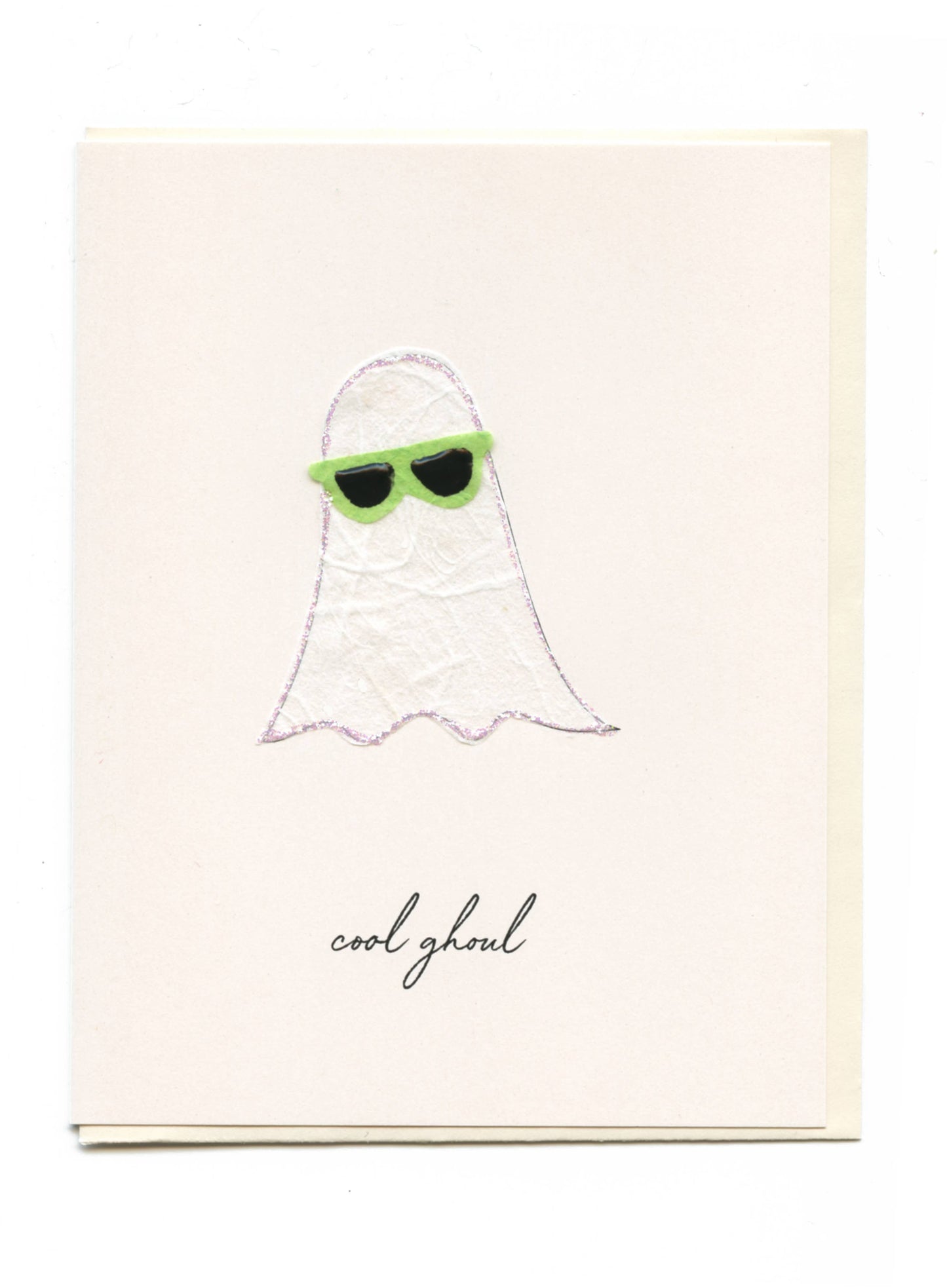 FLAUNT HANDMADE CORRESPONDENCES - "Cool Ghoul" Ghost with Shades - Agricola Street Books