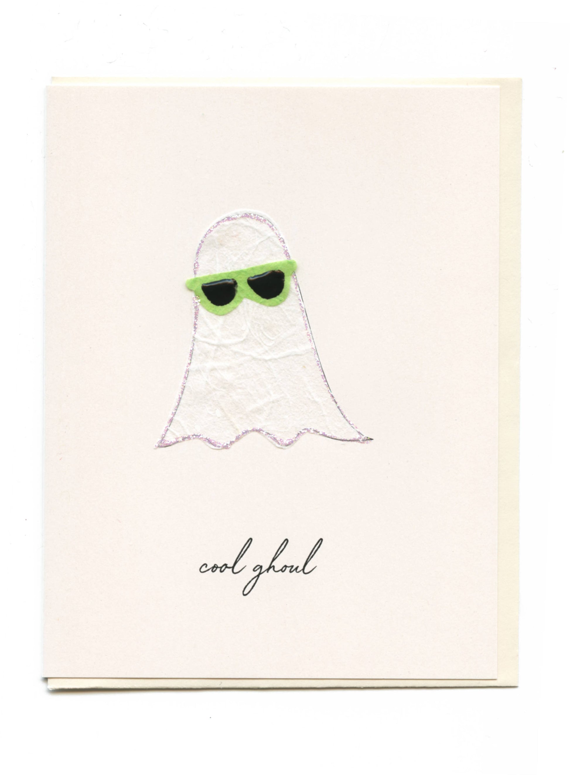 FLAUNT HANDMADE CORRESPONDENCES - "Cool Ghoul" Ghost with Shades - Agricola Street Books