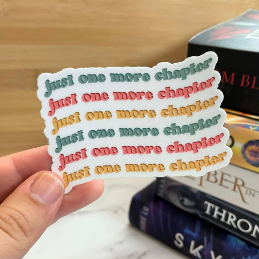 Wildly Enough - Just One More Chapter Sticker, 3-inch