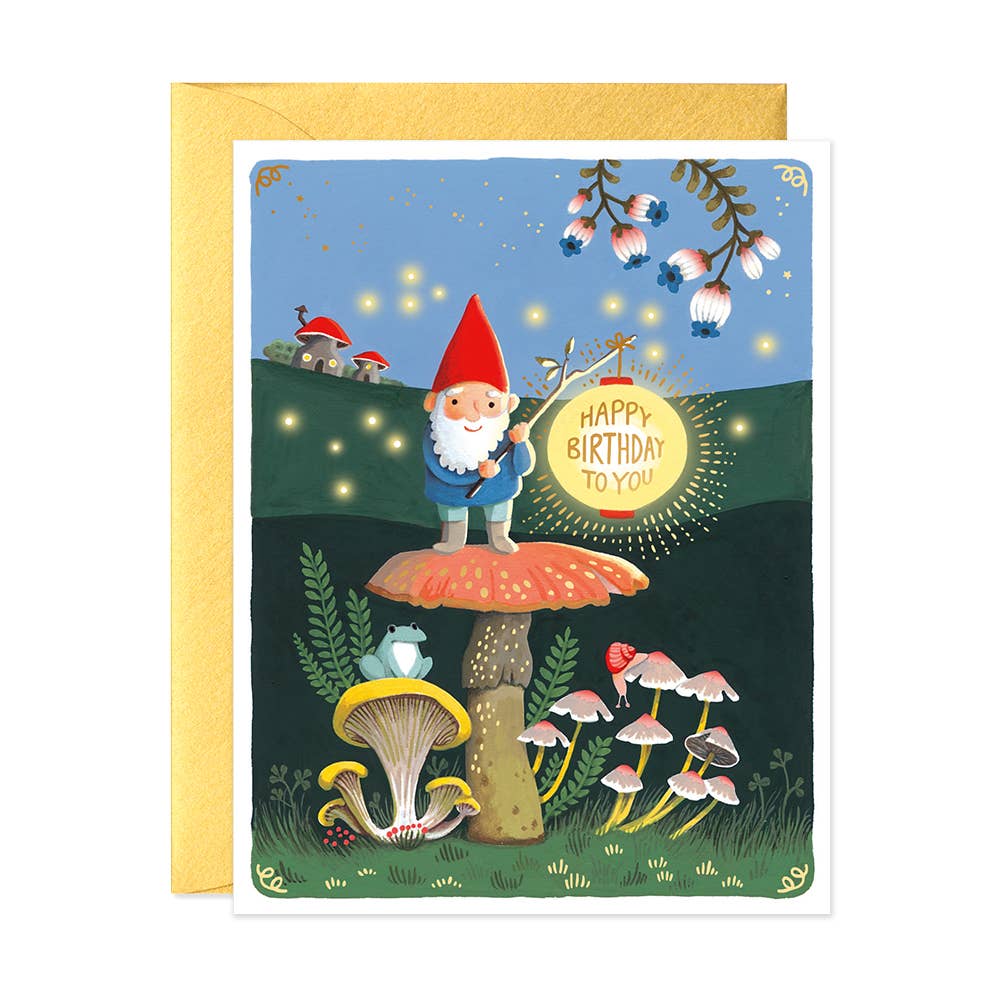 JooJoo Paper - Gnome Birthday Card - Agricola Street Books