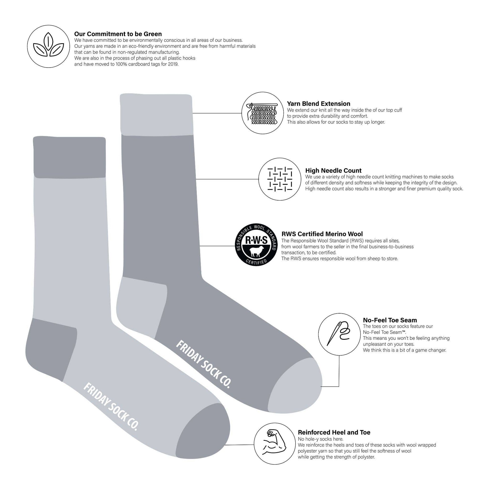 Merino Wool Women's Socks | Cardinal & Robin | Mismatched: Women’s 5 – 10 - Agricola Street Books