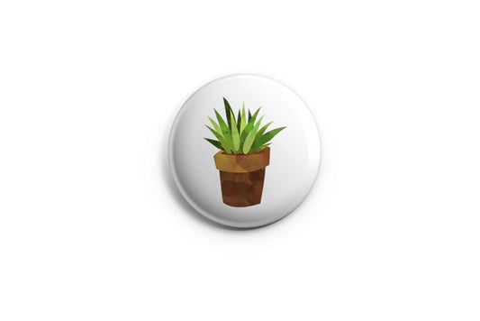 Cactus or Succulent Pinback Button / Badge