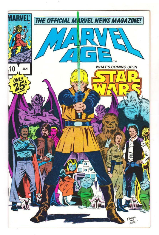MARVEL AGE 10 (VF/NM) THE OFFICIAL MARVEL NEWS MAG, STAR WARS - Agricola Street Books